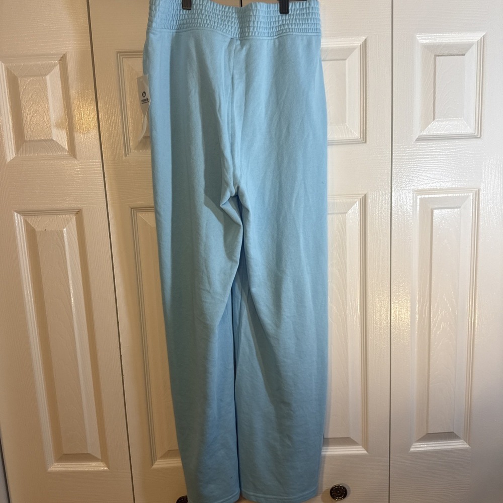 Mono B Women's Medium Light Blue ‎ Swoop Waist High Waisted with Pockets NWT - Picture 6 of 8